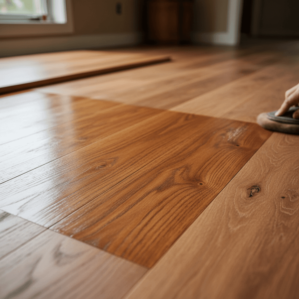 Premium hardwood stain finish showcasing color depth